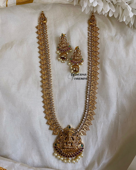 Lakshmi kadimalai gold haram Aksha Trends