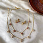 Premium leafy diamond necklace Aksha Trends