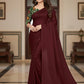 Khadi Cotton Saree -Maroon Aksha Trends