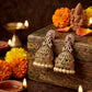 Premium diamond bridal jhumka Aksha Trends