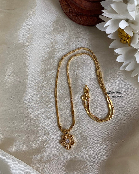 1gm Gold Pendant chain Aksha Trends