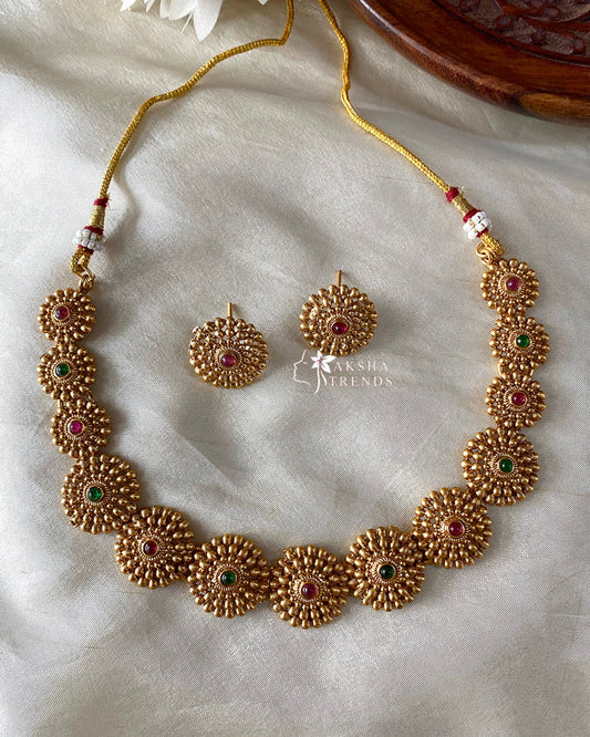 Antique floral choker Aksha Trends