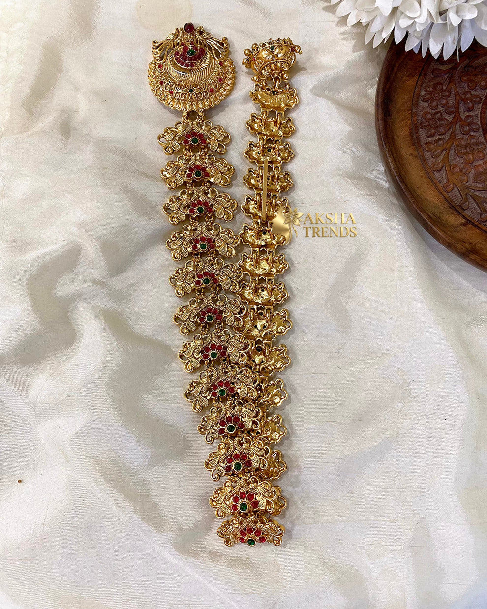 Floral Bridal Jadai billa -long Aksha Trends 