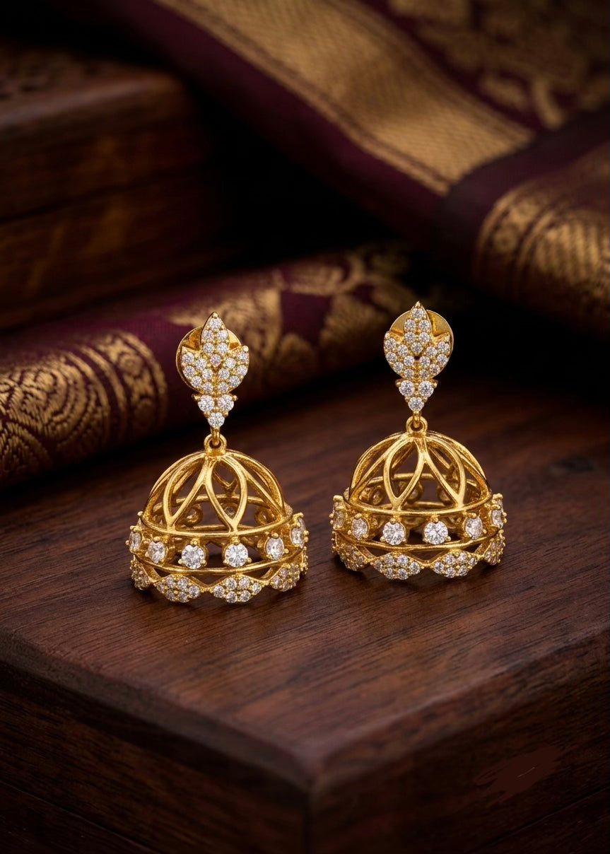 Diamond Jhumka Aksha Trends 
