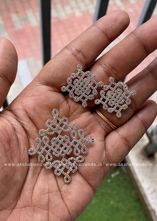Kolam diamond necklace Aksha Trends