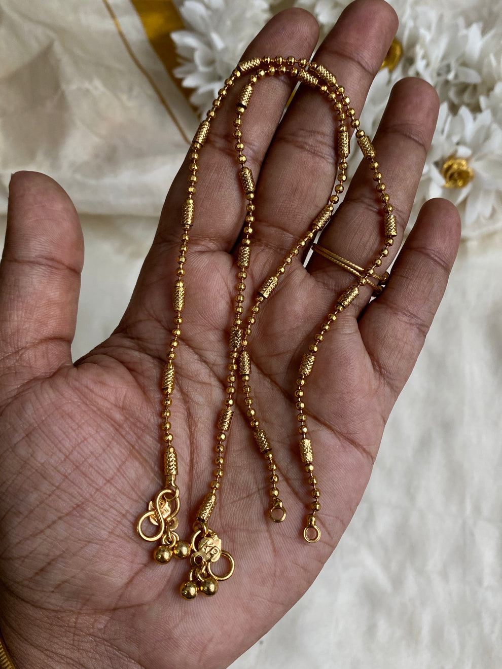 Premium gold Anklet / kolusu Aksha Trends 