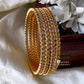 Premium stone bangles (4pc) Aksha Trends