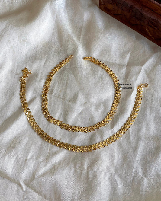 Fancy gold Anklet / kolasu Aksha Trends