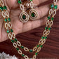 Premium 2layer trendy diamond necklace Aksha Trends
