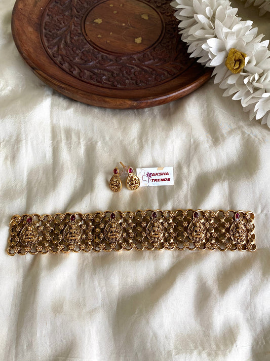 Antique lakshmi hineck choker Aksha Trends