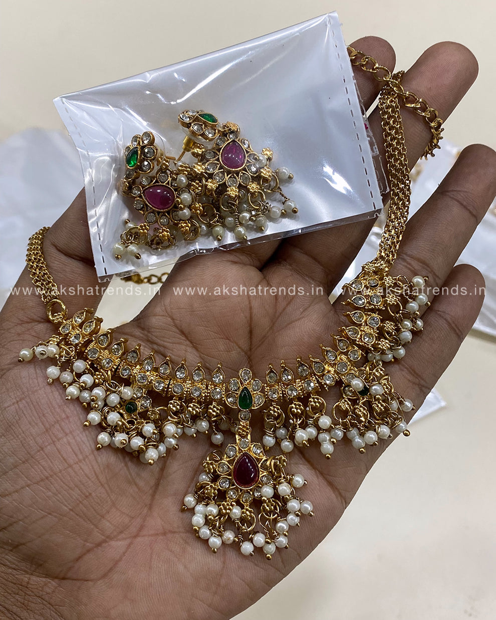 Guttapusalu choker Aksha Trends 