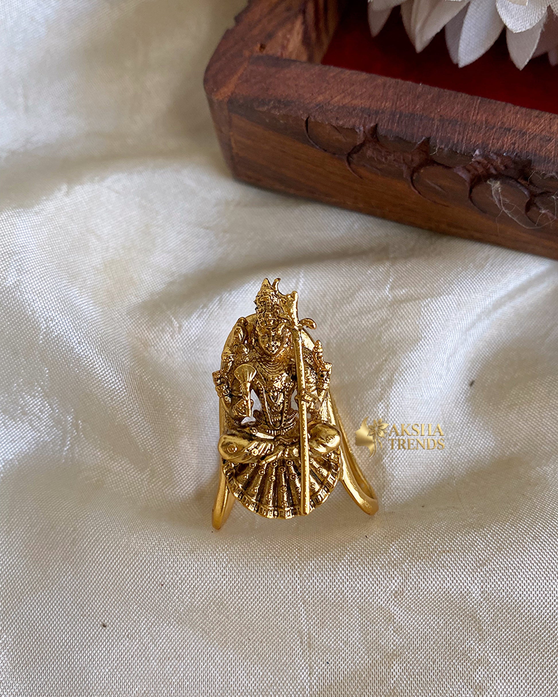 Kamakshi Amman bridal vangi rings Aksha Trends