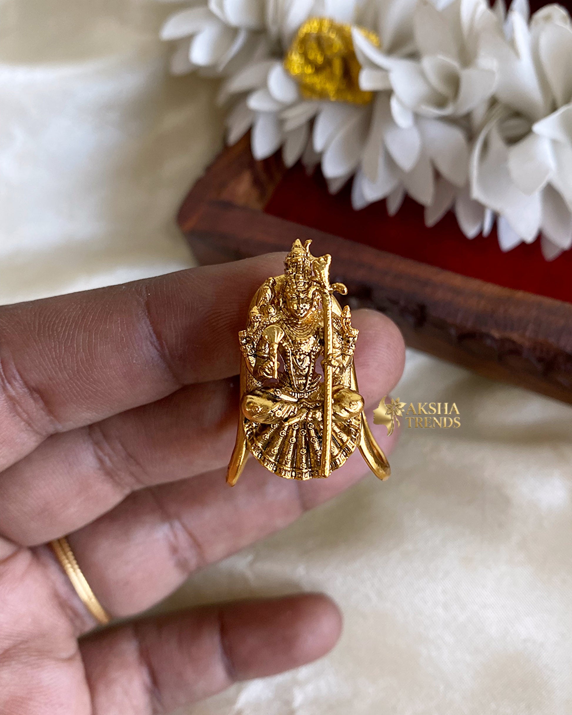 Kamakshi Amman bridal vangi rings Aksha Trends