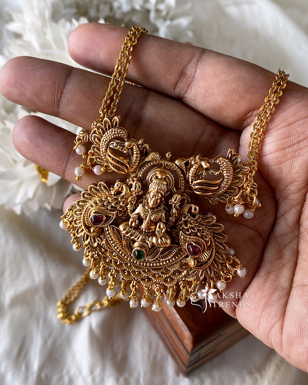 Lakshmi pendant chain Aksha Trends 