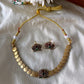 Antique lotus coin choker Aksha Trends