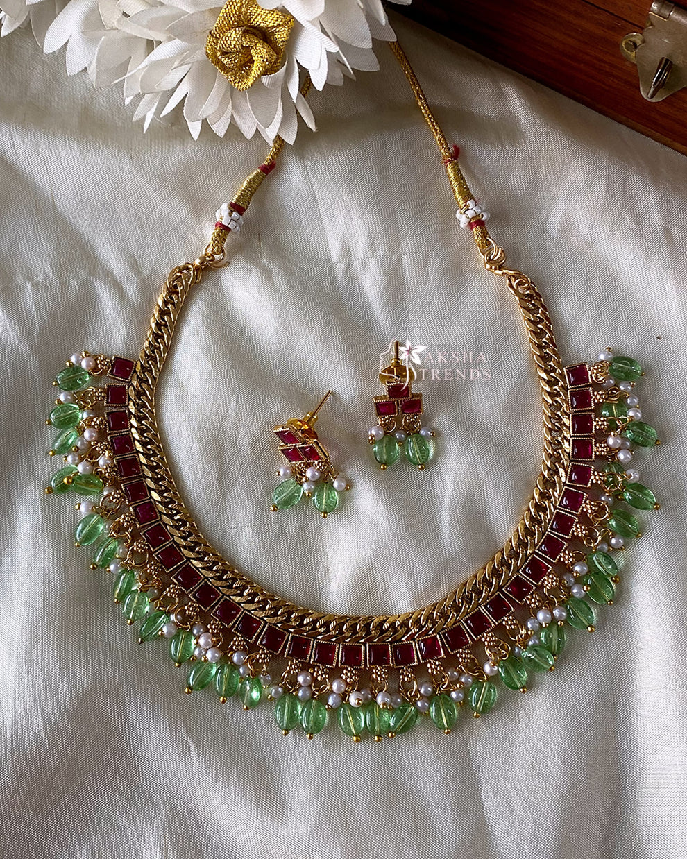 Antique Guttapusalu Necklace Aksha Trends 