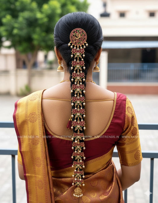 Lotus kemp Jadai billa -short Aksha Trends