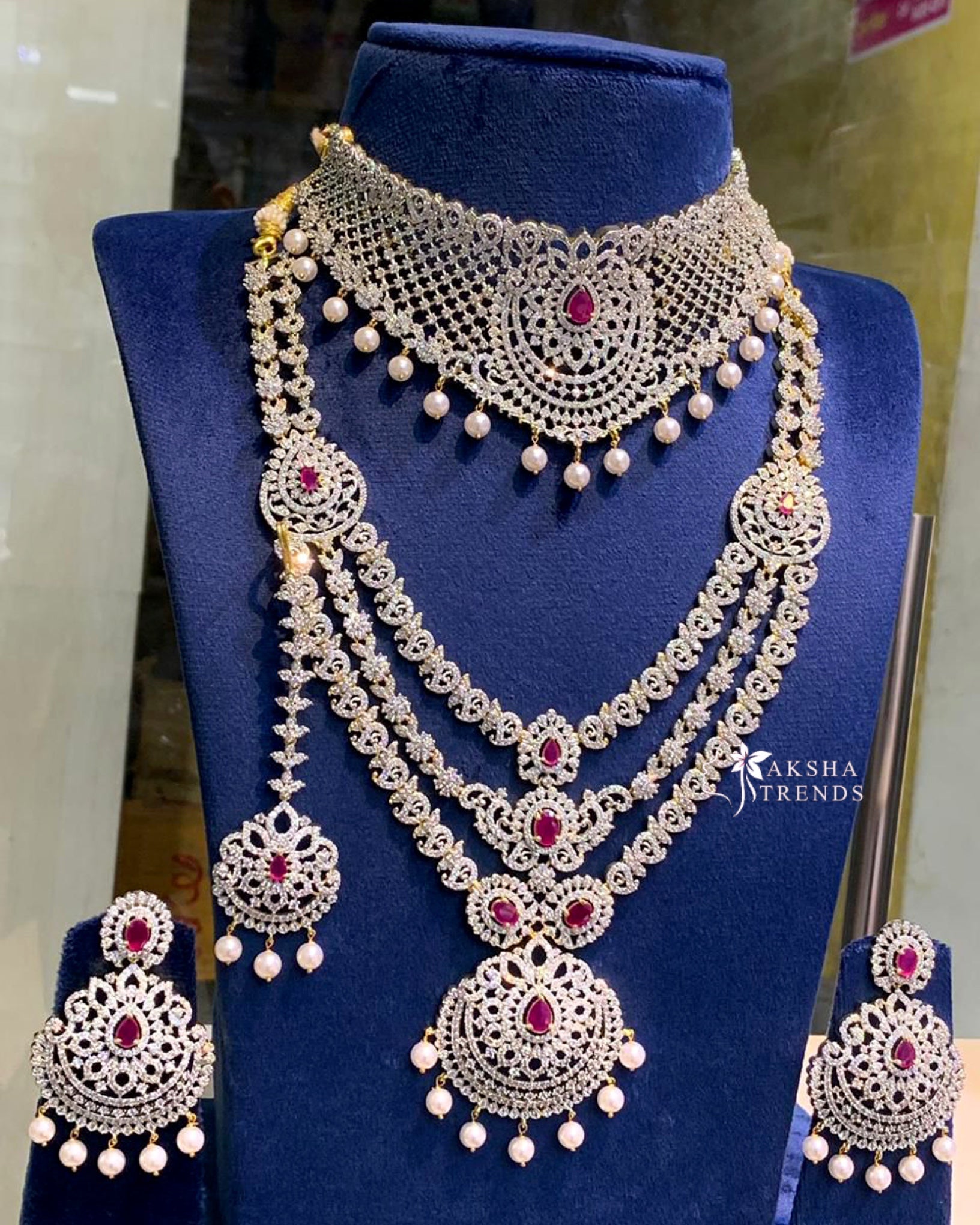 Premium diamond bridal -Ruby Aksha Trends