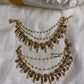 Premium Floral stone bridal earchain Aksha Trends