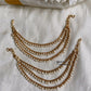 Bridal earchain maati -3 layer pearls Aksha Trends