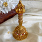 Golden Brass Pooja Bell With Hanuman Aksha Trends