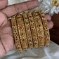 Floral bridal bangles (6pc) Aksha Trends