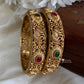 Antique peacock bangles (2pc) Aksha Trends