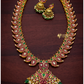 Premium jadau kemp necklace -Green Aksha Trends