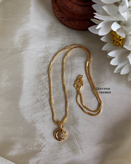 1gm Gold Pendant chain Aksha Trends