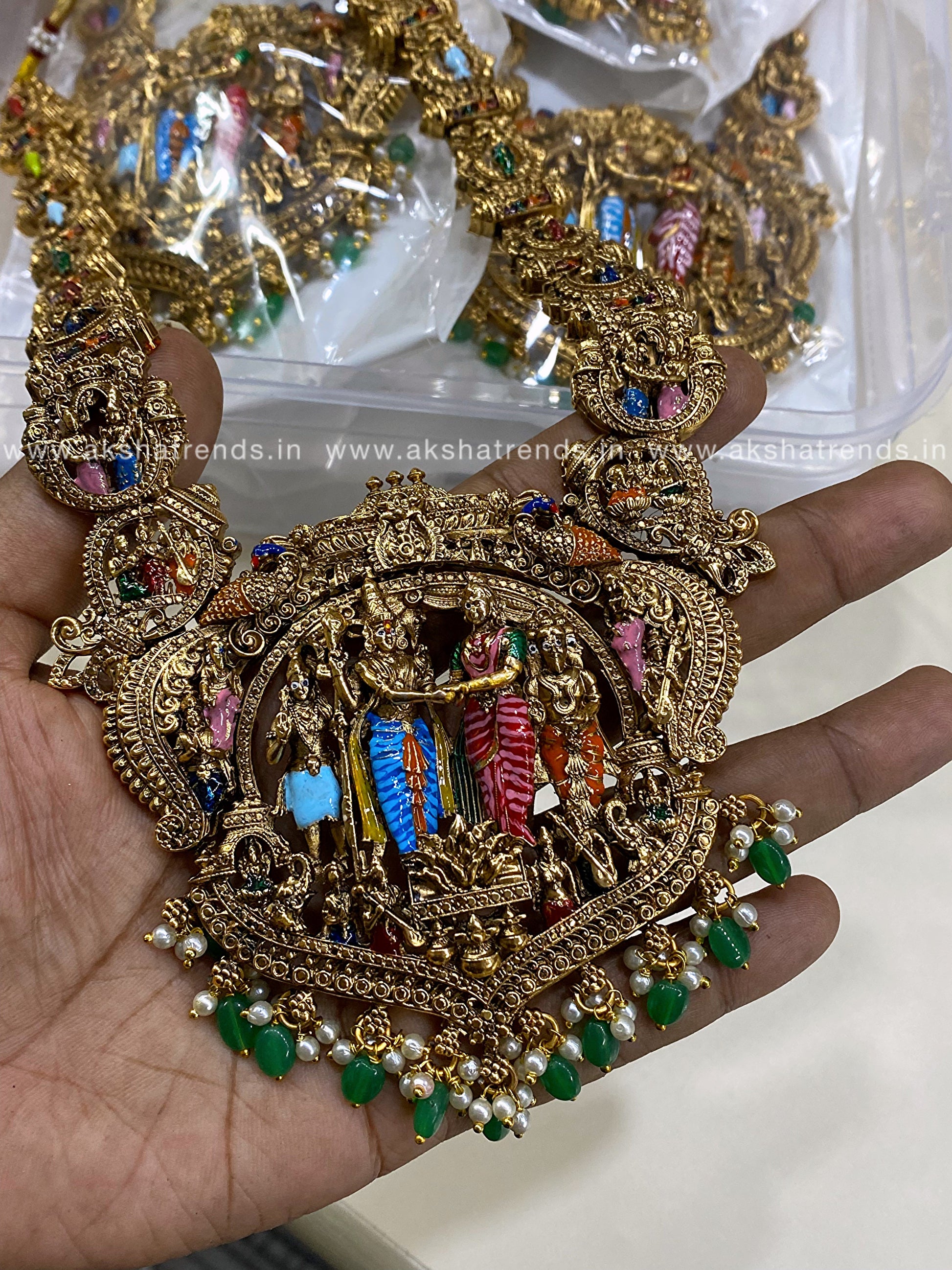 Meenakshi Tirukalyanam bridal Haram Aksha Trends