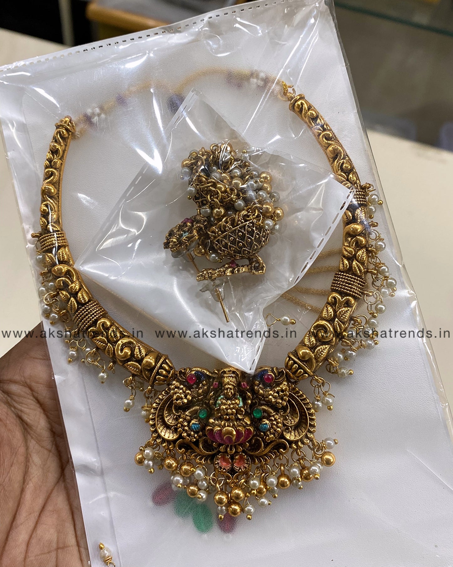 Meenakari Nagas necklace Aksha Trends