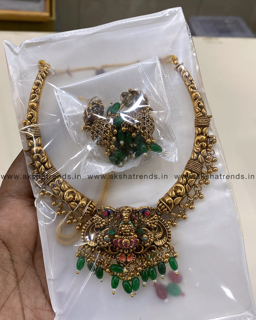 Meenakari Nagas necklace Aksha Trends 