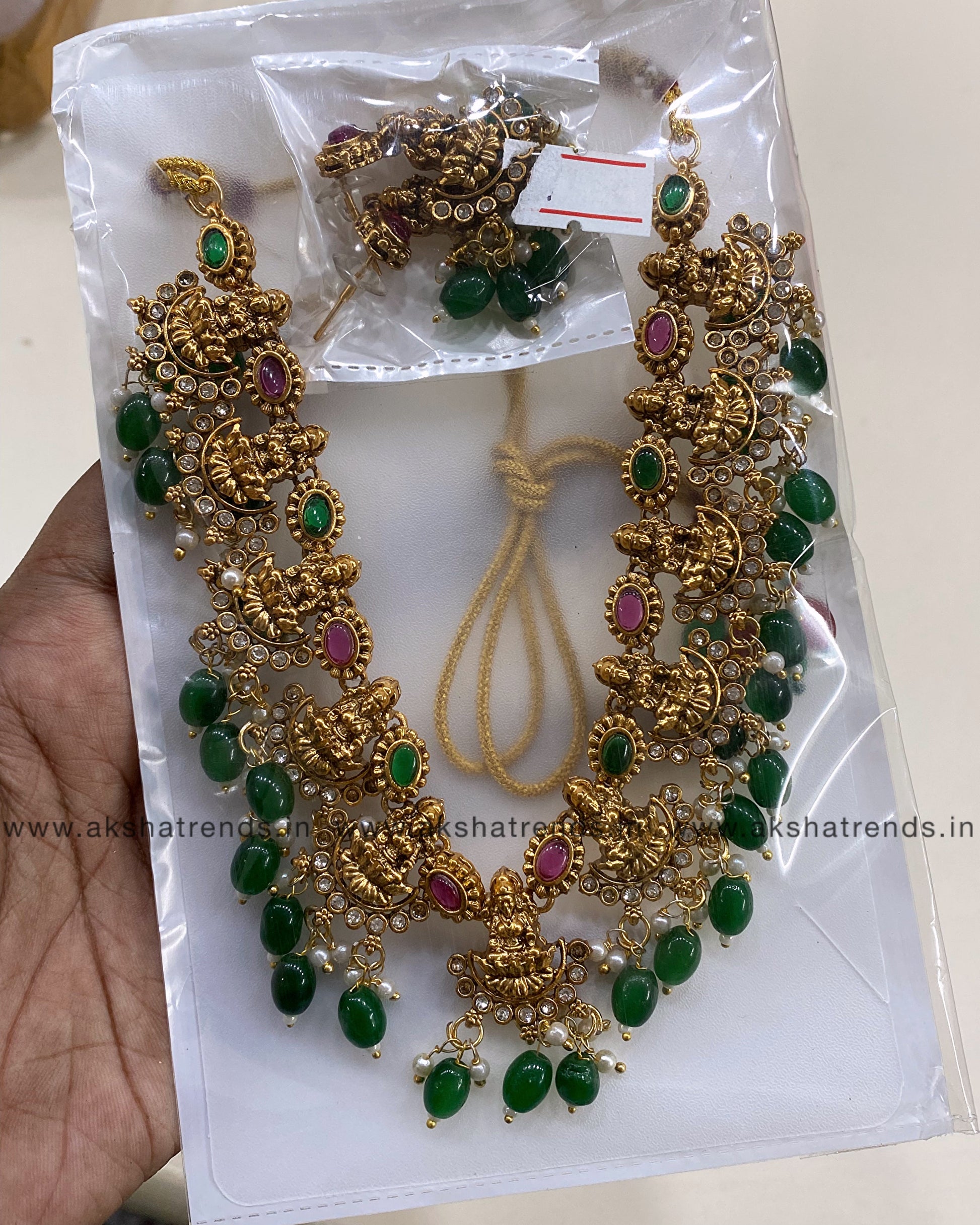 Navratna lakshmi necklace Aksha Trends