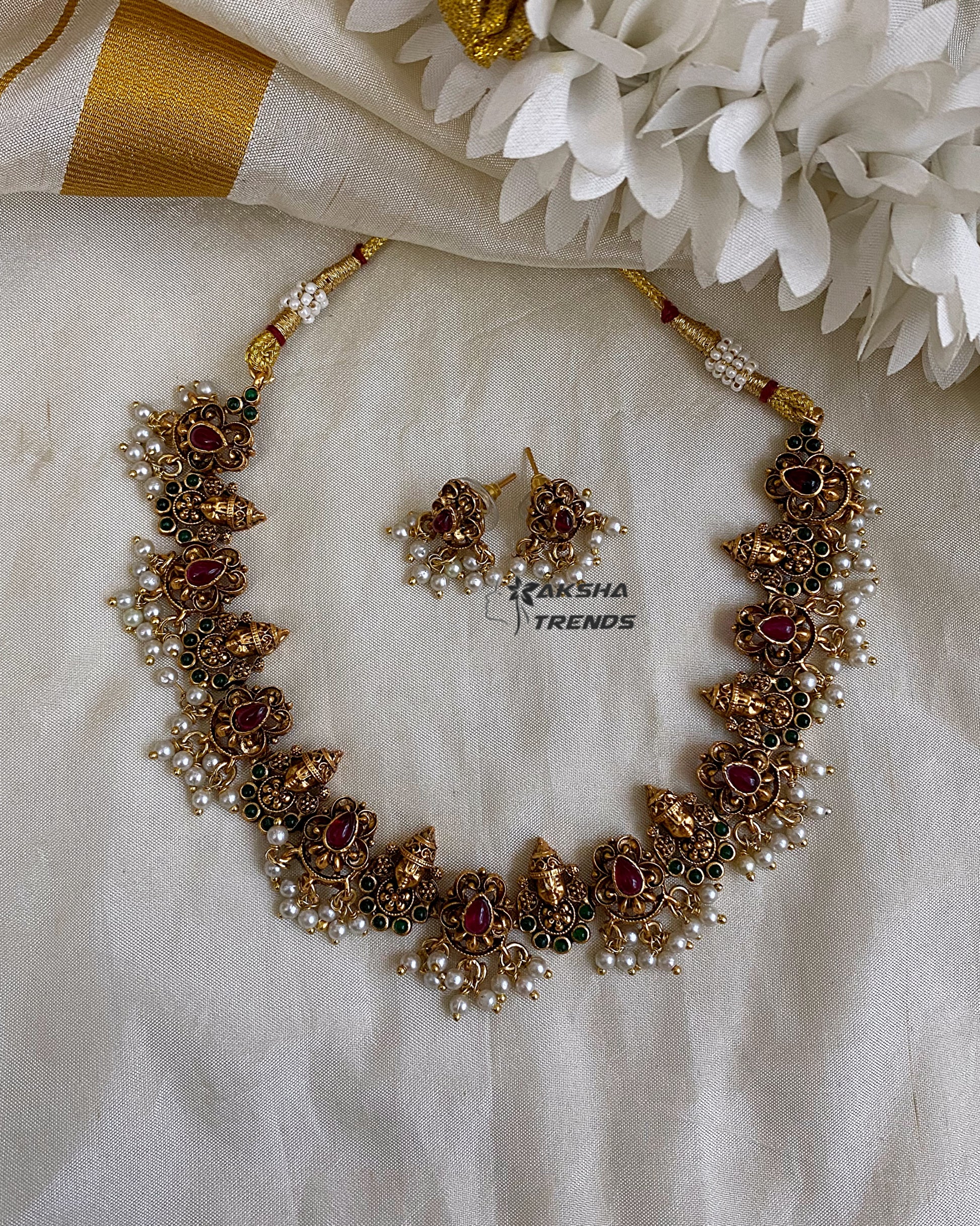 Tirupati kemp Necklace Aksha Trends