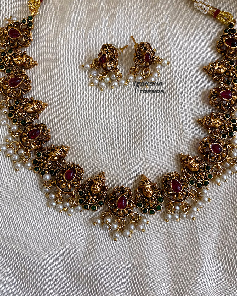 Tirupati kemp Necklace Aksha Trends 