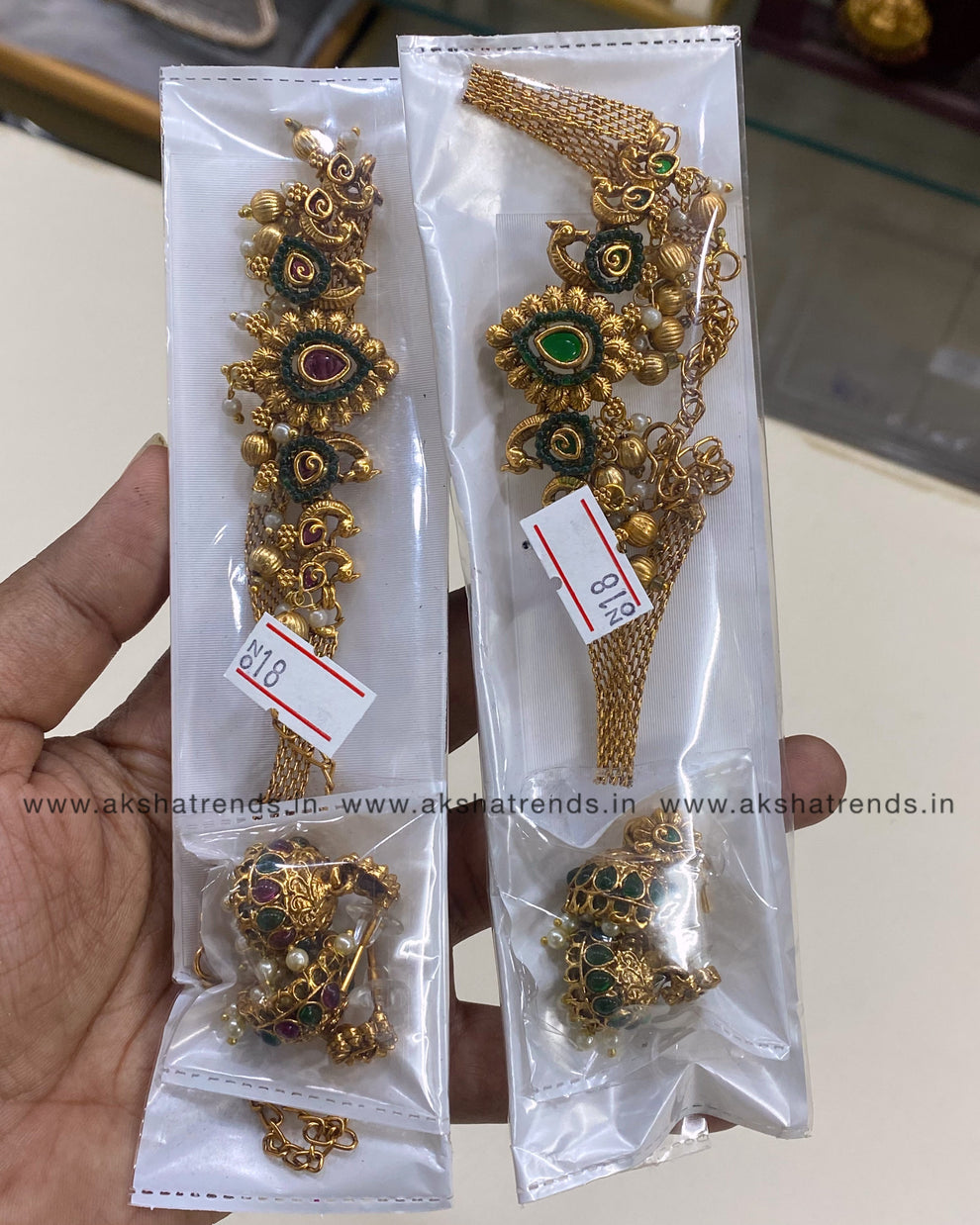 Antique peacock choker Aksha Trends 
