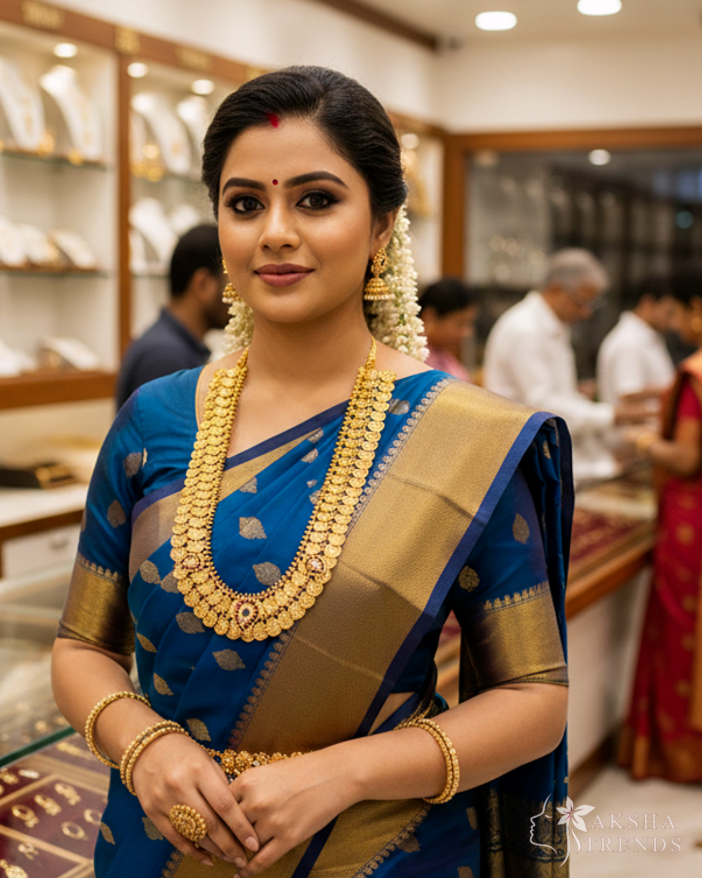 Premium dual kasumalai bridal haram Aksha Trends