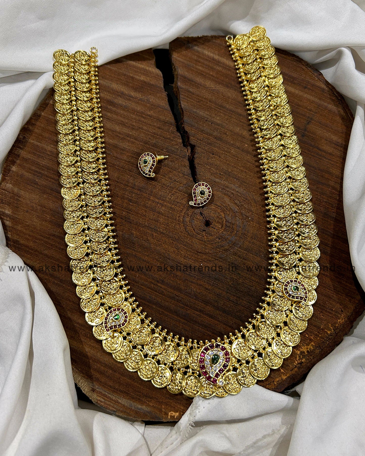 Premium dual kasumalai bridal haram Aksha Trends