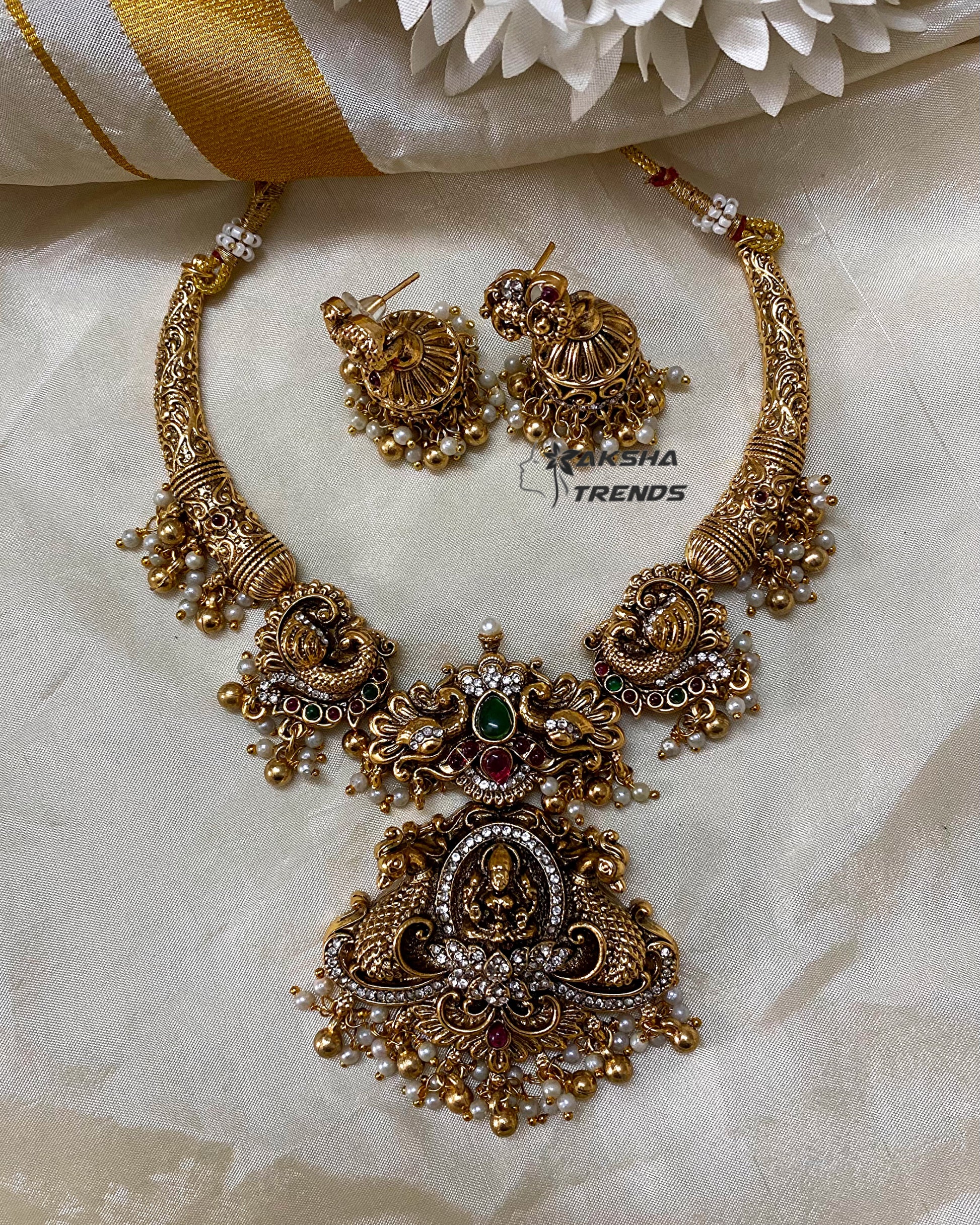 Antique bridal Nagas Necklace Aksha Trends