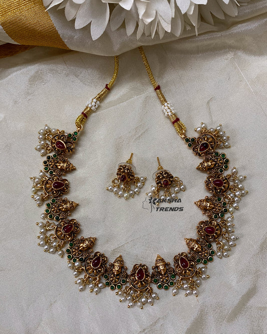 Tirupati Balaji kemp Necklace Aksha Trends