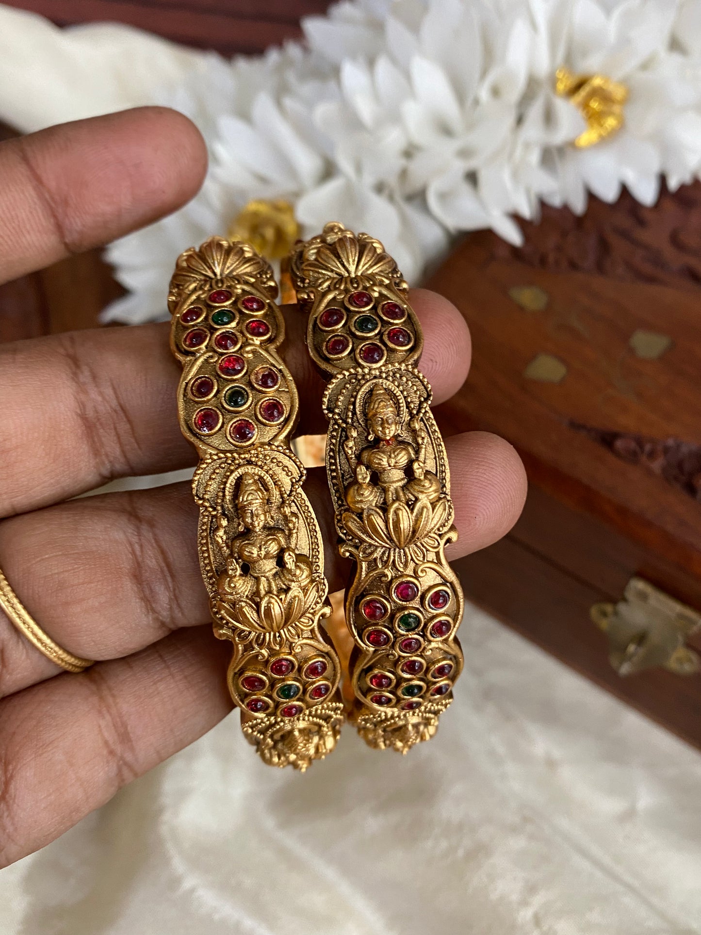 Antique lakshmi bangles (2pc) Aksha Trends