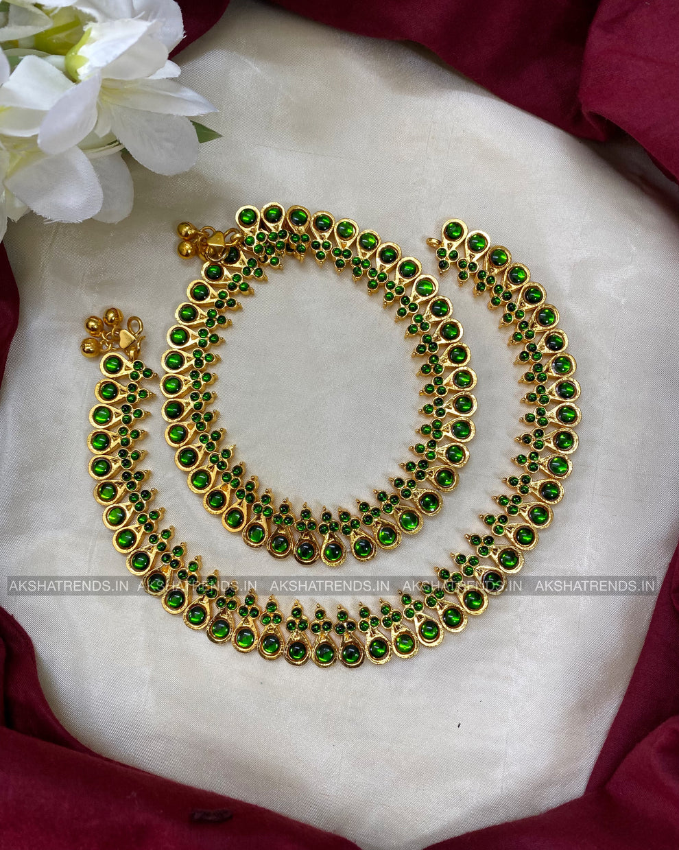 Anklet golusu kemp handmade -Green Aksha Trends 