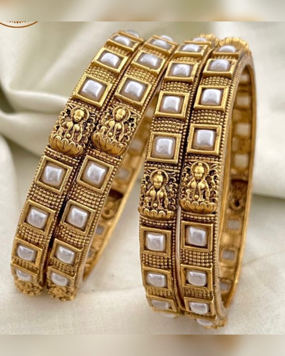 Antique kemp bangles (4pc) -Ruby Aksha Trends 