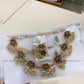 Antique lotus pearl Choker Aksha Trends