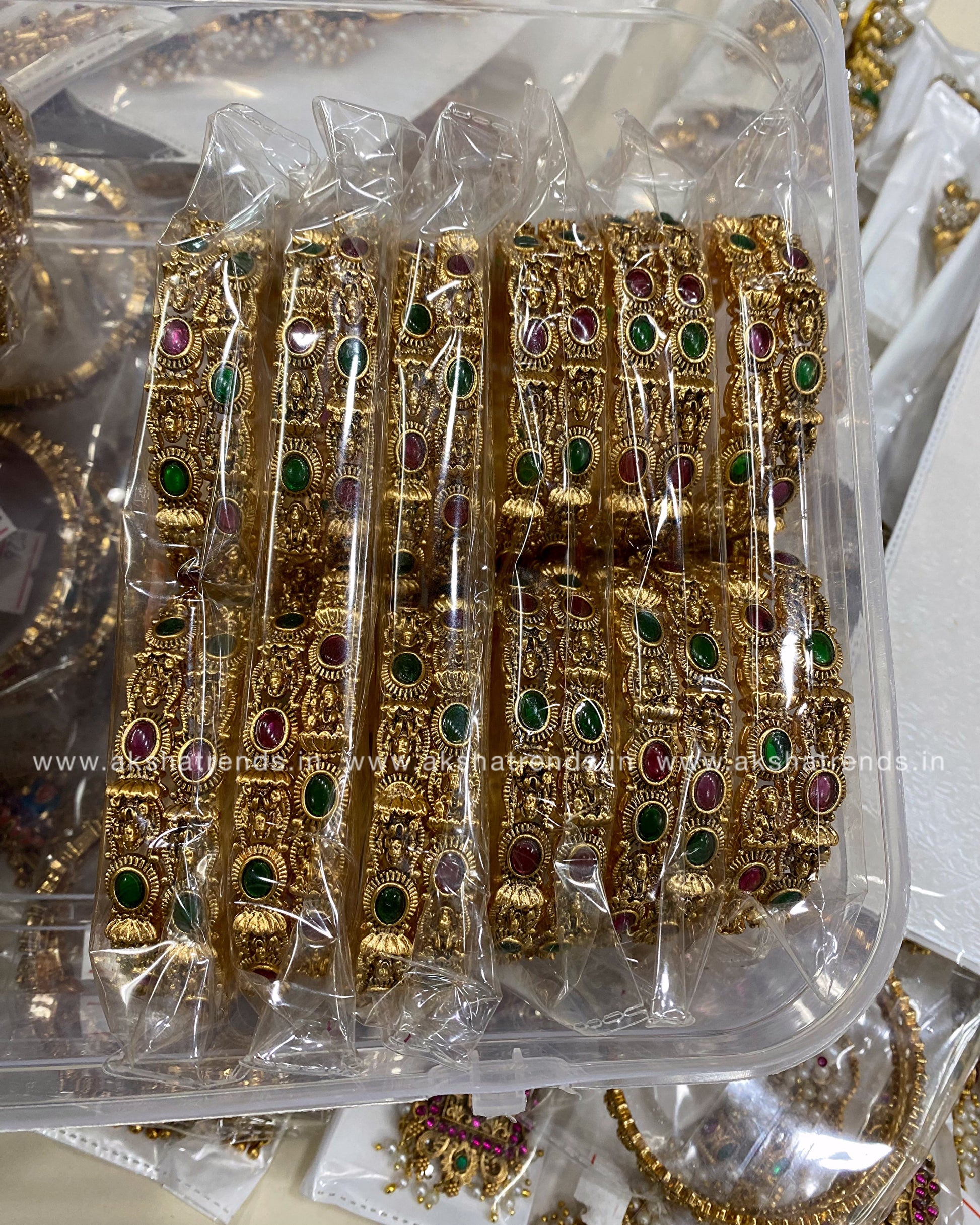 Antique lakshmi bangles (4pc) Aksha Trends
