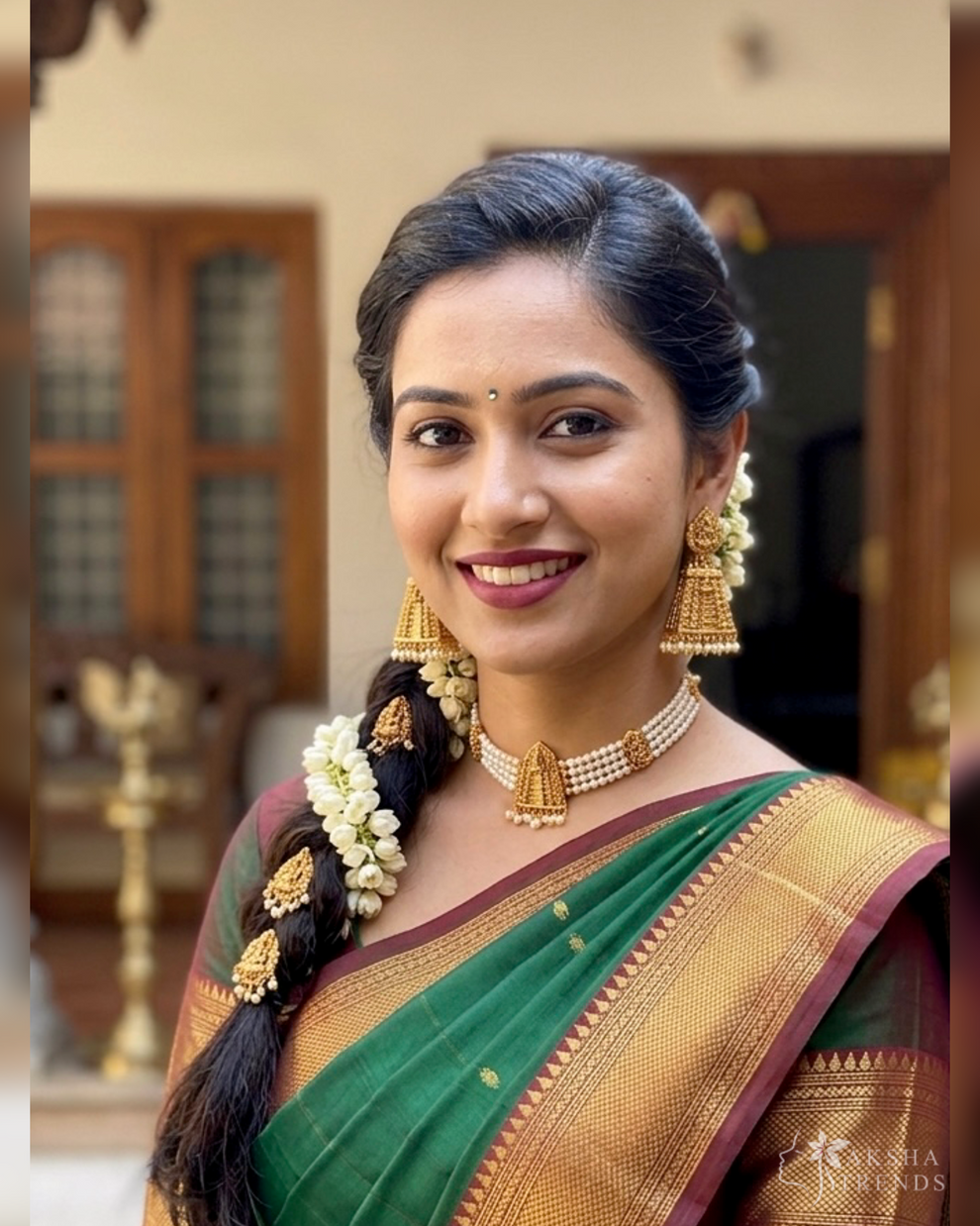 Premium Gopuram Jhumka Aksha Trends 