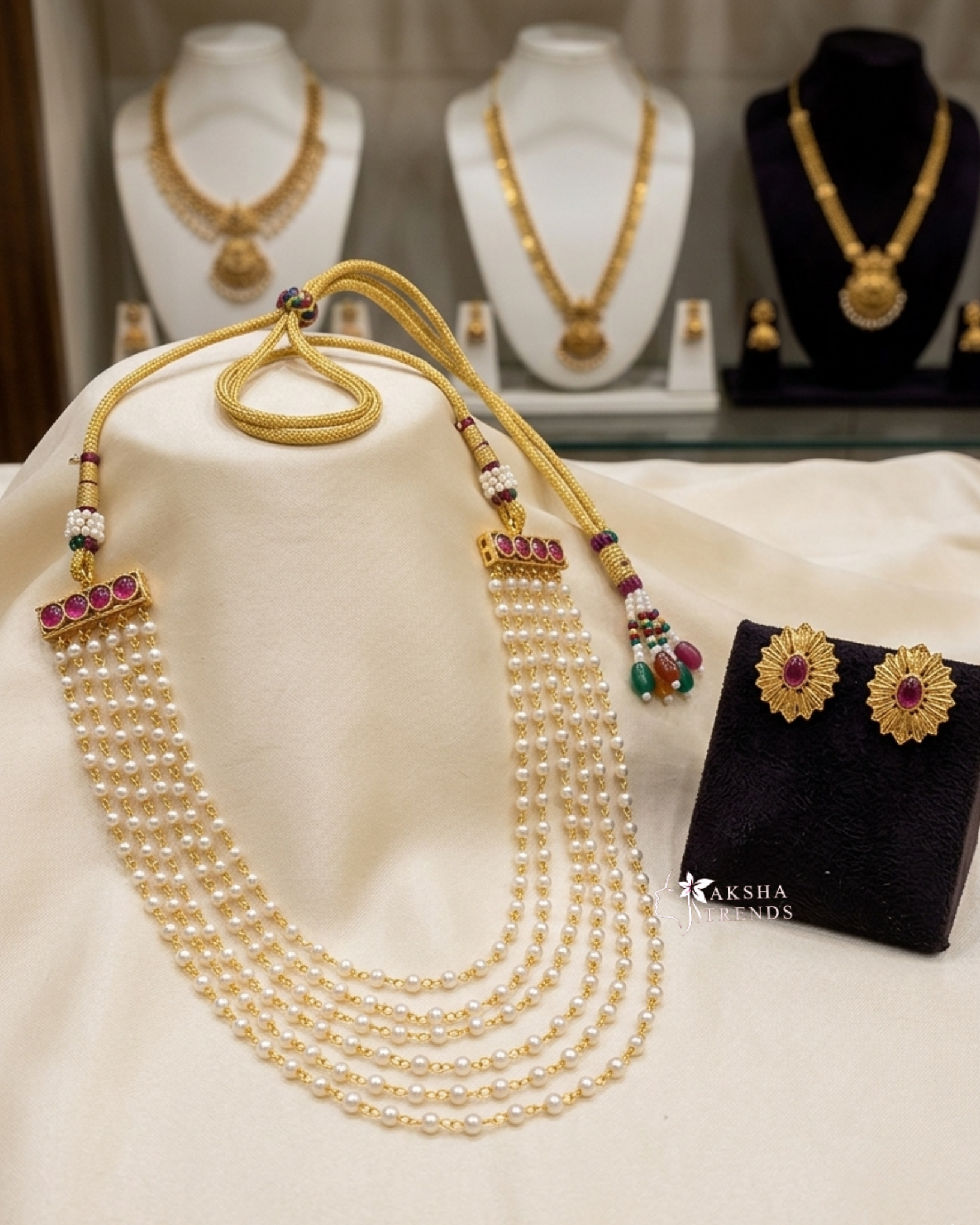 Pearl layer choker Aksha Trends