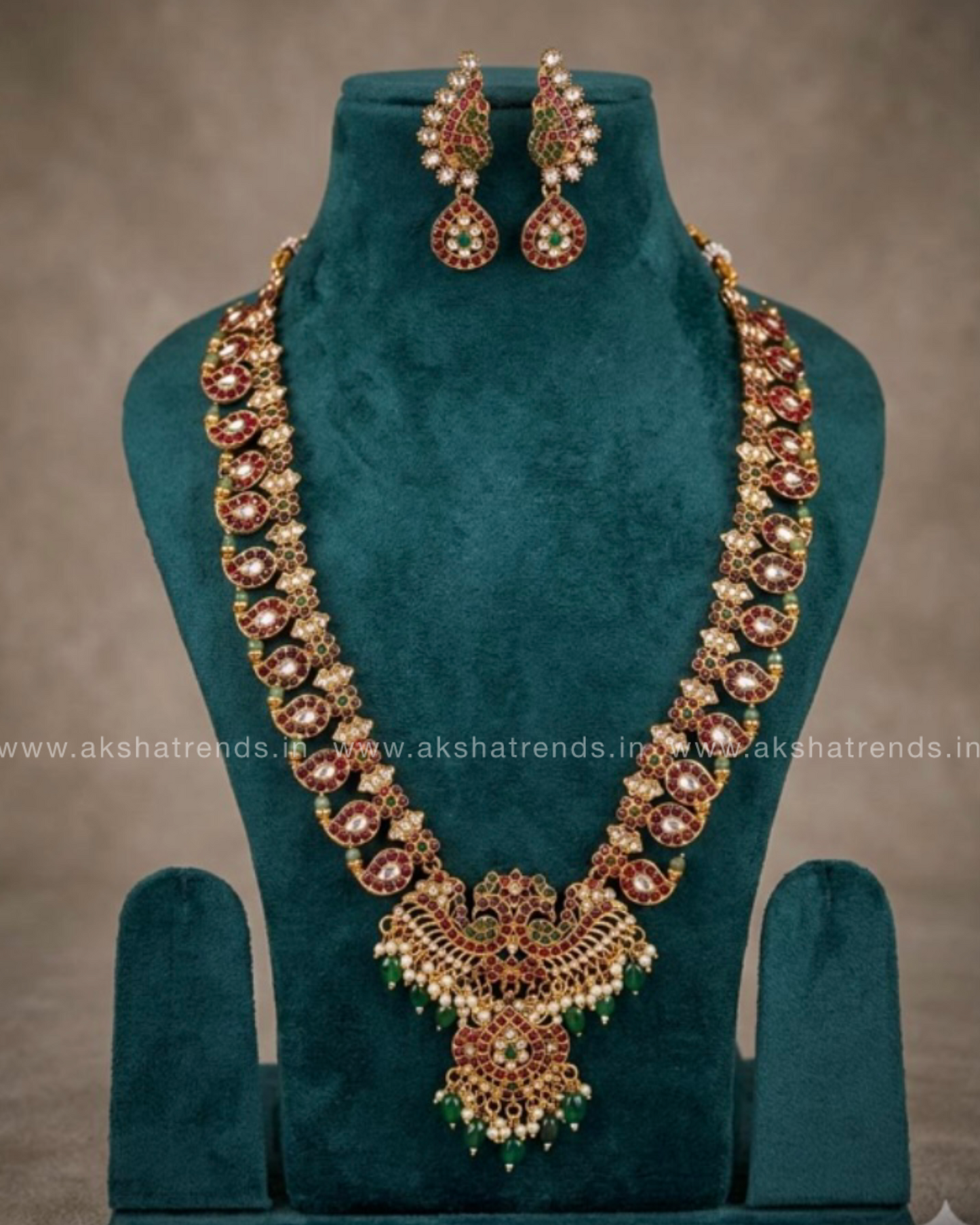 Antique Peacock Kemp haram Aksha Trends