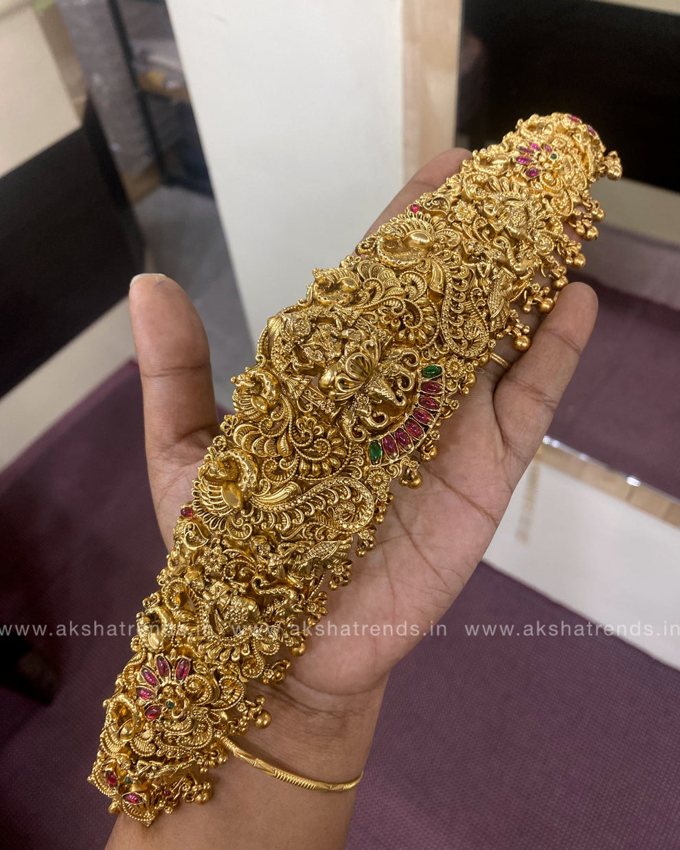Antique bridal hipchain -Gold Aksha Trends 