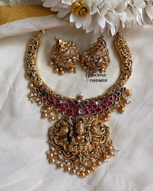 Nagasi Bridal Necklace -Gold Aksha Trends